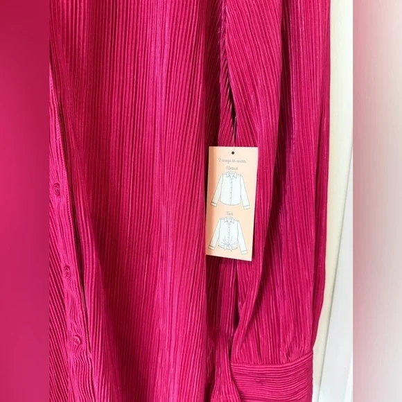 Haver & Blair Pink Button-Up Blouse | Medium - Picture 5 of 7